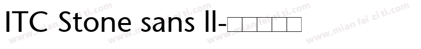 ITC Stone sans ll字体转换
